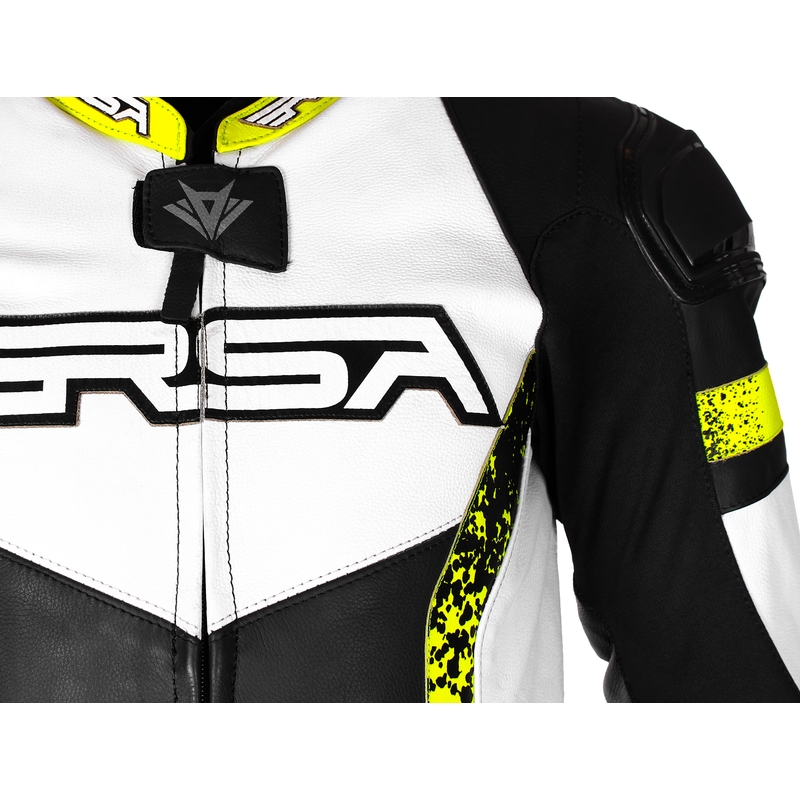 RSA Imola 2 μαύρη-λευκή-κίτρινη φόρμα μοτοσικλέτας προσφορά