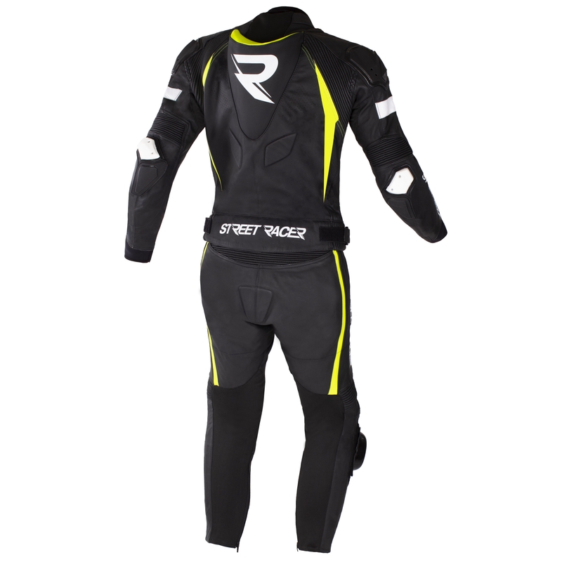 Street Racer Fast Track 2 Μαύρο-Άσπρο-Κίτρινο Fluo-Κίτρινο κάλυμμα μοτοσικλέτας προσφορά