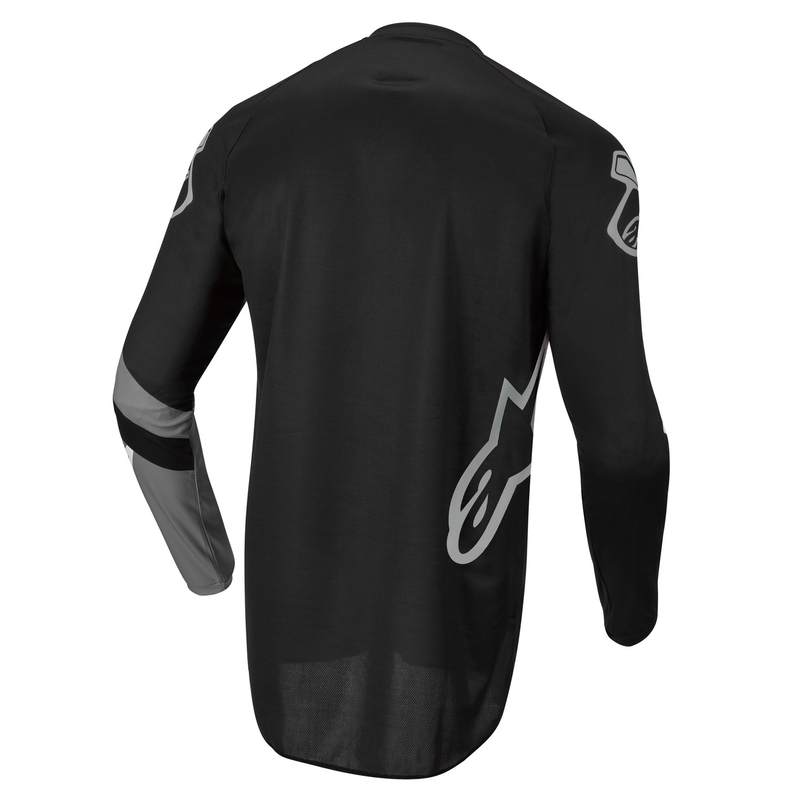 Alpinestars Racer Graphite παιδική φανέλα motocross μαύρο και γκρι