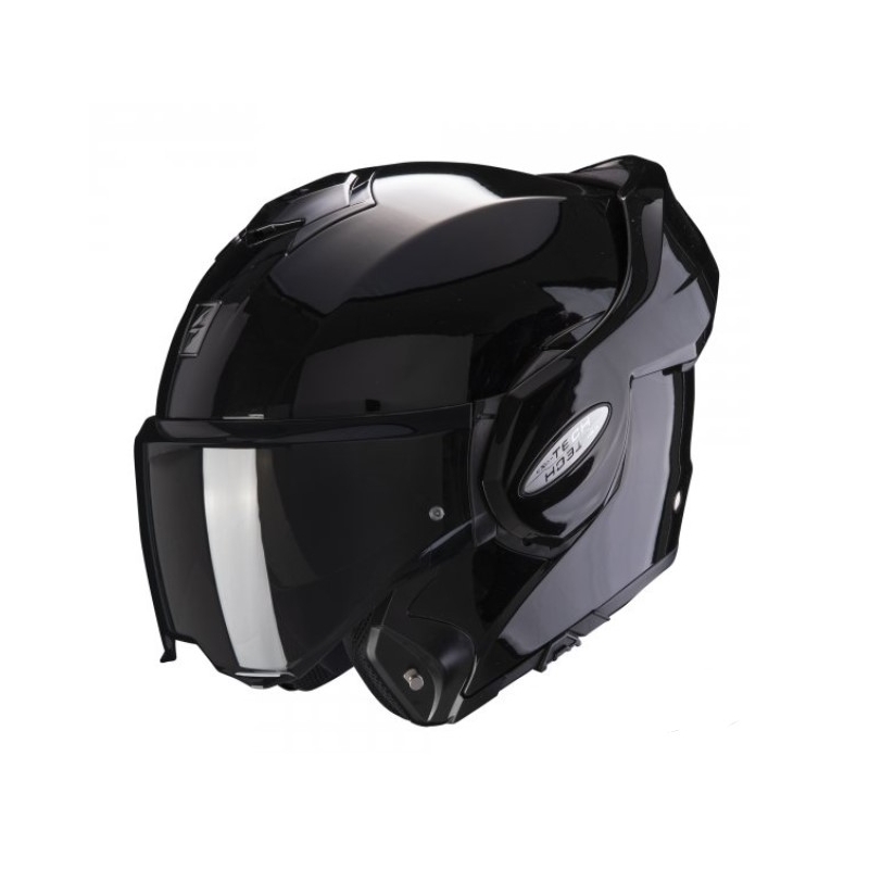 Κράνος Scorpion EXO-TECH EVO αναδιπλούμενο μαύρο γυαλιστερό