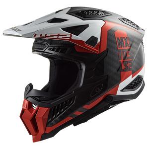 Κράνος Motocross LS2 MX703 C X-Force Victory μαύρο-κόκκινο-λευκό