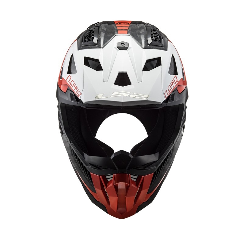 Κράνος Motocross LS2 MX703 C X-Force Victory μαύρο-κόκκινο-λευκό