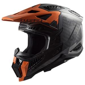 Κράνος Motocross LS2 MX703 C X-Force Victory μαύρο-τιτάνιο-πορτοκαλί