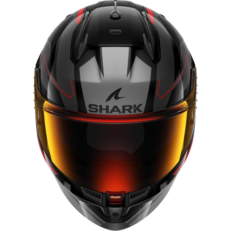 Integrální přilba na motorku SHARK D-SKWAL 3 Sizler černo-šedo-červená matná
