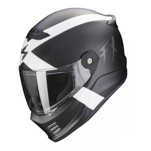 Κράνος μοτοσικλέτας SCORPION COVERT FX GALLUS μαύρο και άσπρο