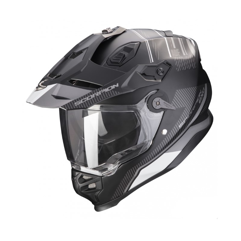 Κράνος μοτοσικλέτας Enduro SCORPION ADF-9000 AIR Desert μαύρο-ασημί προσφορά