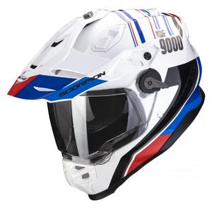 Κράνος μοτοσικλέτας Enduro SCORPION ADF-9000 AIR Desert λευκό-μπλε-κόκκινο