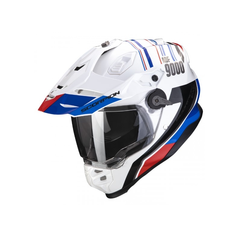 Κράνος μοτοσικλέτας Enduro SCORPION ADF-9000 AIR Desert λευκό-μπλε-κόκκινο προσφορά