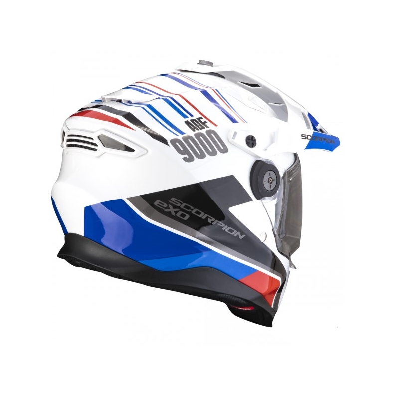 Κράνος μοτοσικλέτας Enduro SCORPION ADF-9000 AIR Desert λευκό-μπλε-κόκκινο προσφορά