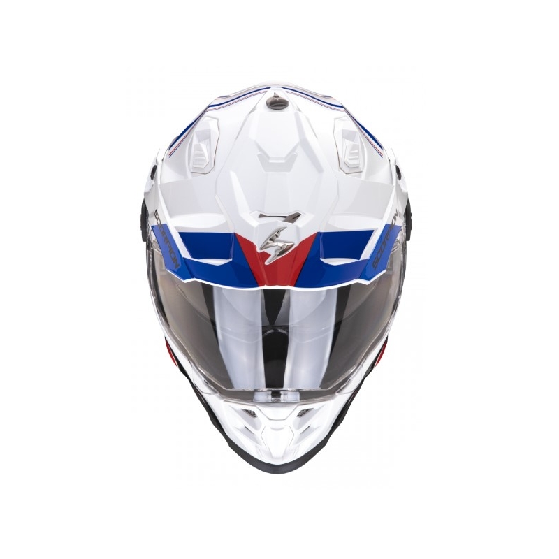 Κράνος μοτοσικλέτας Enduro SCORPION ADF-9000 AIR Desert λευκό-μπλε-κόκκινο προσφορά