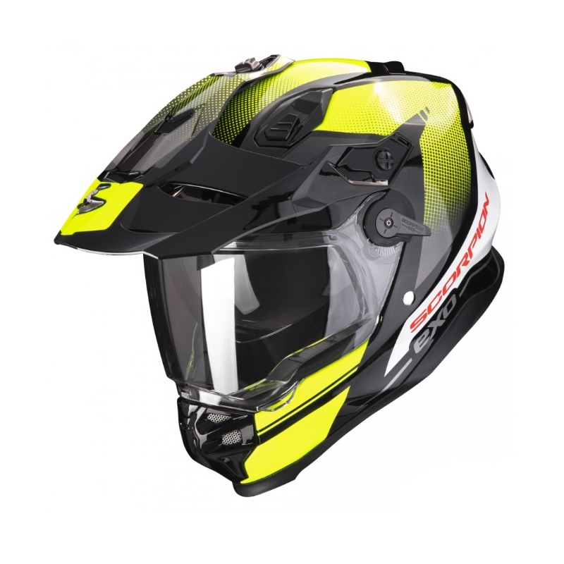 Κράνος μοτοσικλέτας Enduro SCORPION ADF-9000 AIR Trail μαύρο-κίτρινο φλούο