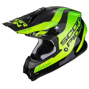 Κράνος Motocross Scorpion VX-16 EVO AIR SOUL μαύρο-πράσινο