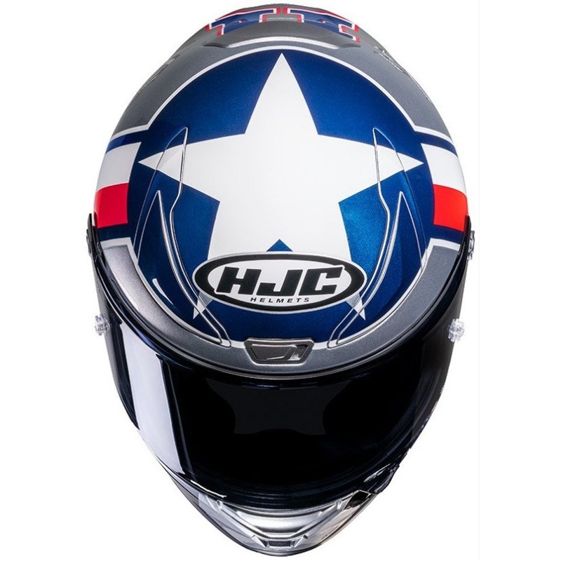 HJC RPHA 1 Ben Spies Silverstar MC21 κόκκινο-μπλε-λευκό-ασημί κράνος μοτοσικλέτας