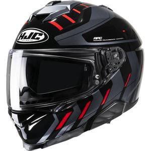 HJC i71 Simo MC1 μαύρο-γκρι-κόκκινο ολοκληρωμένο κράνος μοτοσικλέτας