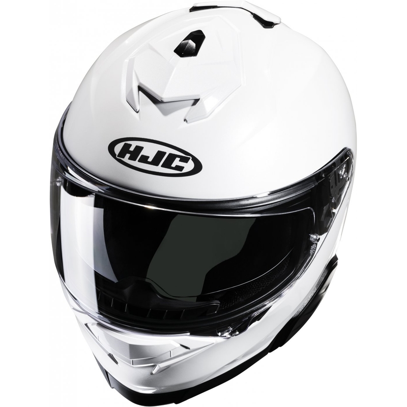 HJC i71 Solid pearl white ολοκληρωμένο κράνος μοτοσικλέτας