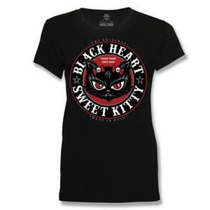 Γυναικείο T-shirt Black Heart Kitty προσφορά