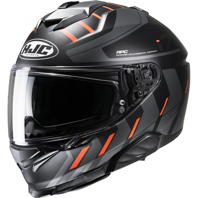 HJC i71 Simo MC6HSF μαύρο-γκρι-πορτοκαλί ολοκληρωμένο κράνος μοτοσικλέτας