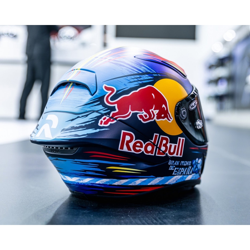 Ενσωματωμένο κράνος μοτοσικλέτας HJC RPHA 1 Redbull Jerez GP MC21SF κόκκινο-κίτρινο-μπλε