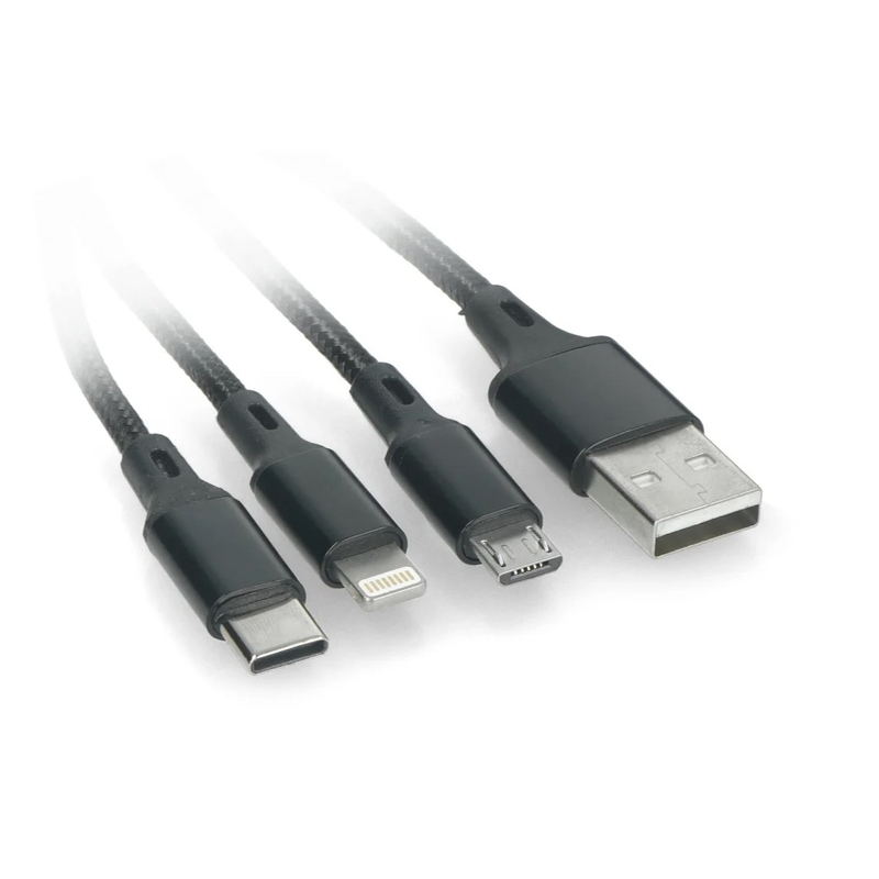 Καλώδιο USB 3in1 MotoZem