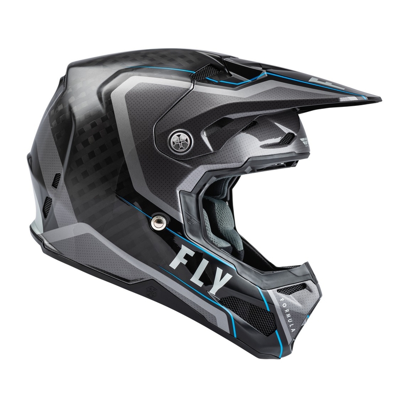 Κράνος Motocross FLY Racing Formula Axon μαύρο-γκρι-μπλε