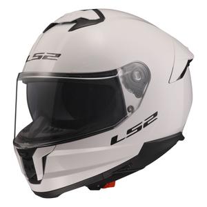 LS2 FF808 Stream II ολοκληρωμένο κράνος μοτοσικλέτας λευκό γυαλιστερό