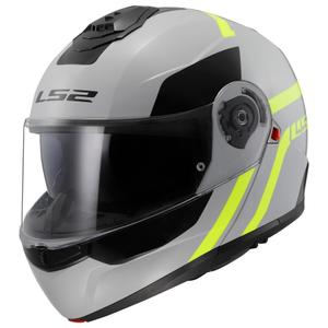 Αναδιπλούμενο κράνος LS2 FF908 Strobe II Autox γκρι-κίτρινο φλούο