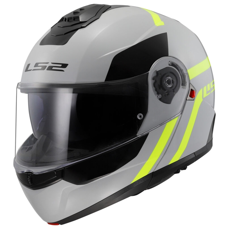 Αναδιπλούμενο κράνος LS2 FF908 Strobe II Autox γκρι-κίτρινο φλούο