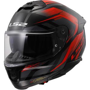 LS2 FF808 Stream II Fury μαύρο και κόκκινο ολοκληρωμένο κράνος μοτοσικλέτας