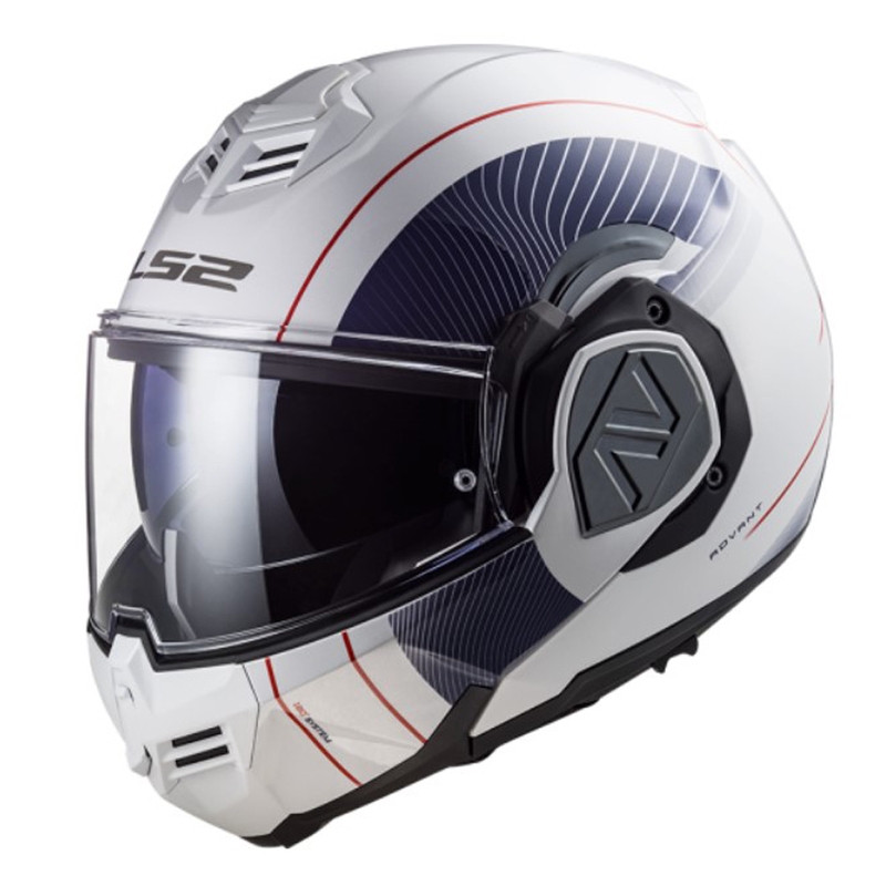 Αναδιπλούμενο κράνος μοτοσικλέτας LS2 FF906 Advant Cooper 06 μπλε-λευκό