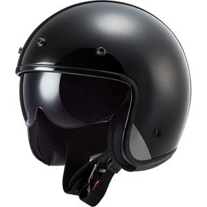 Ανοιχτό κράνος μοτοσικλέτας LS2 OF601 Bob II Solid Black Matte