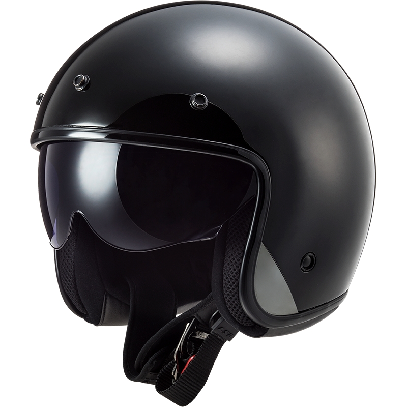 Ανοιχτό κράνος μοτοσικλέτας LS2 OF601 Bob II Solid Black Matte