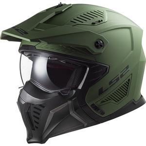 Κράνος μοτοσικλέτας LS2 OF606 Drifter Solid green matt