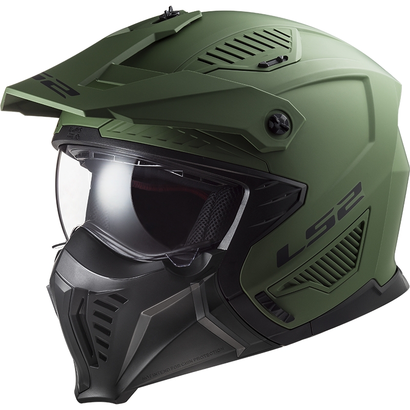 Κράνος μοτοσικλέτας LS2 OF606 Drifter Solid green matt