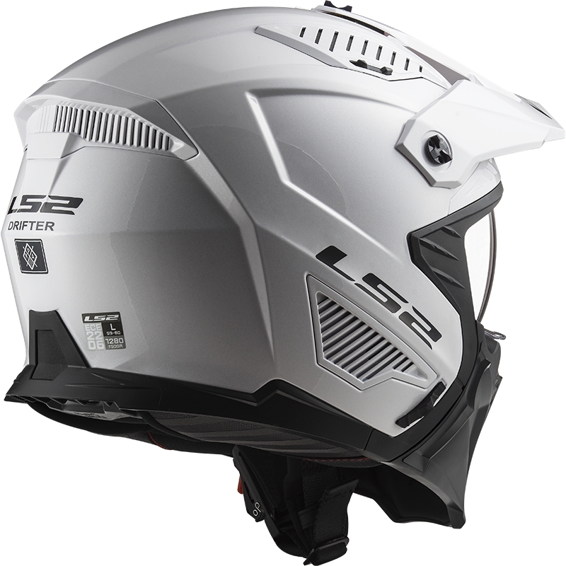 Trial κράνος μοτοσικλέτας LS2 OF606 Drifter Solid White