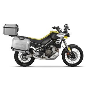 Kompletní sada hliníkových kufrů SHAD TERRA, 55L topcase 36L/47L boční kufry, včetně montážní sady a plotny SHAD Aprilia Tuareg 660