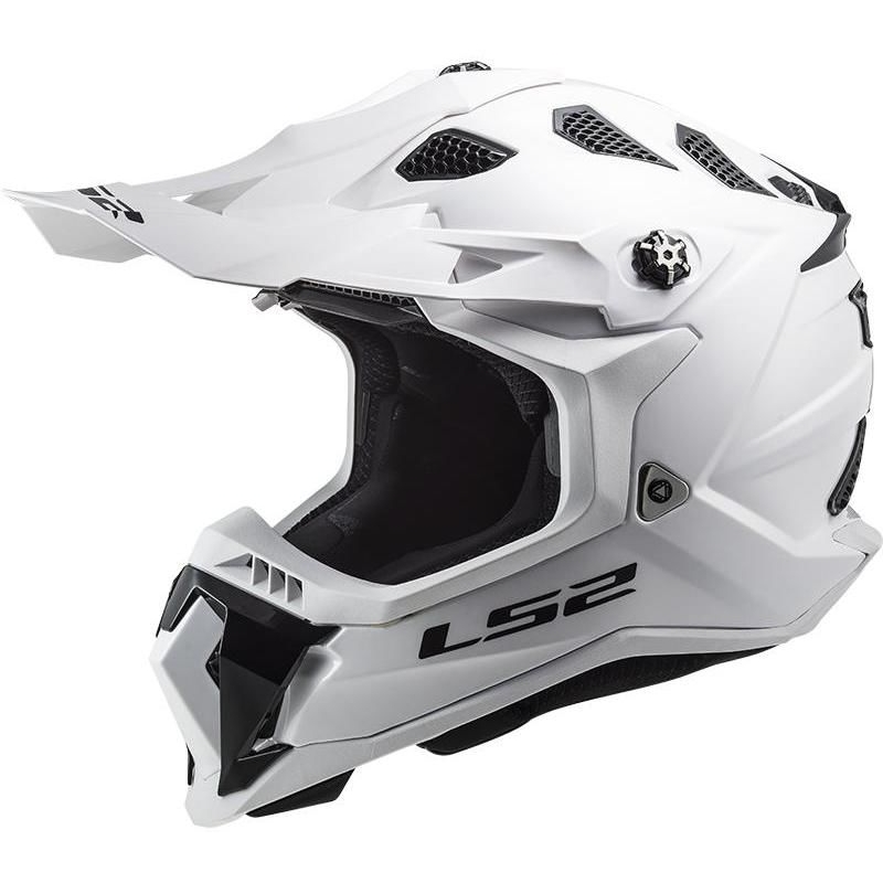 Κράνος Motocross LS2 MX700 Subverter Single Mono 06 λευκό γυαλιστερό