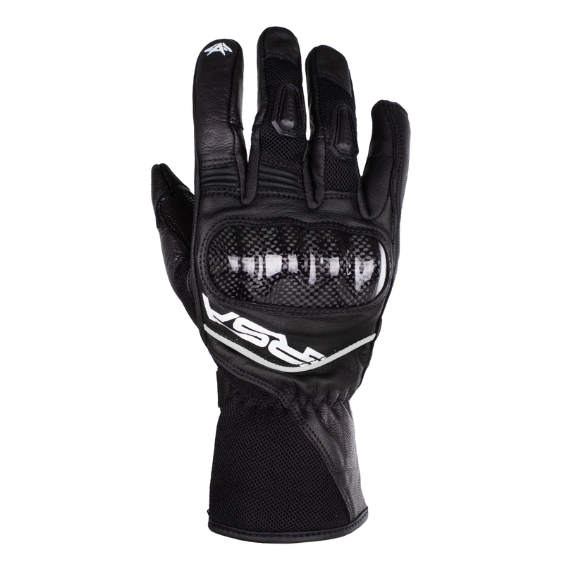 Γάντια μοτοσικλέτας RSA Airvent 2 μαύρο και λευκό