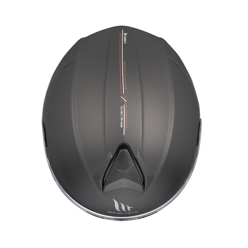 MT Genesis SV Solid A1 μαύρο ματ αναδιπλούμενο κράνος μοτοσικλέτας