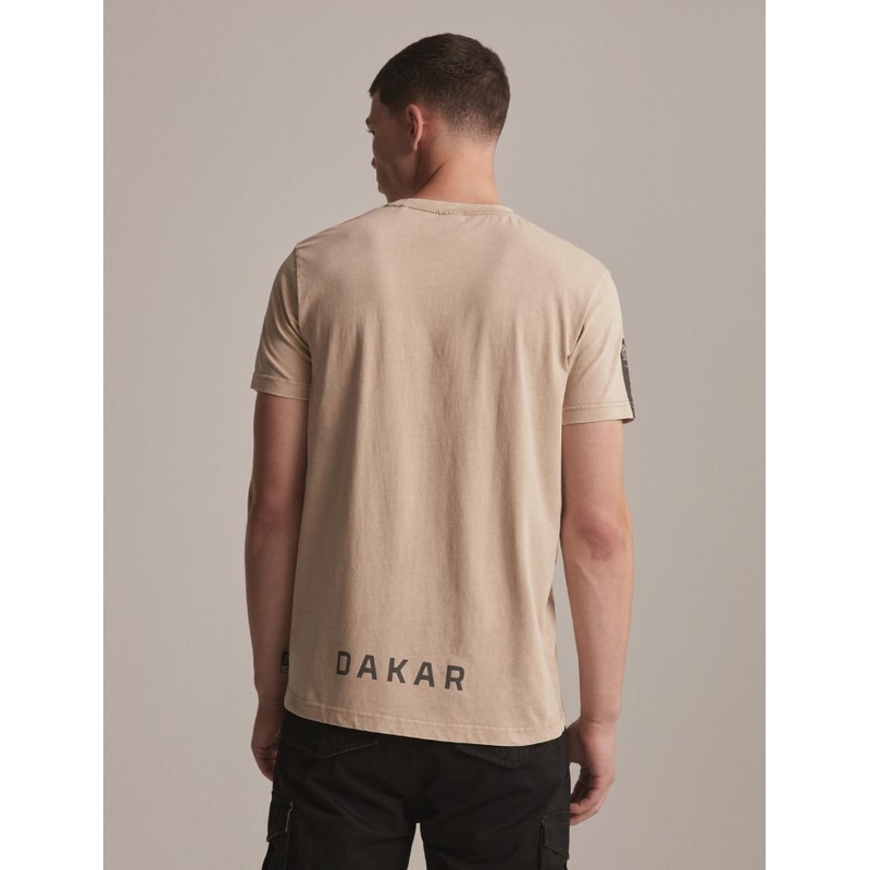T-shirt DAKAR DKR Wash 02 μπεζ