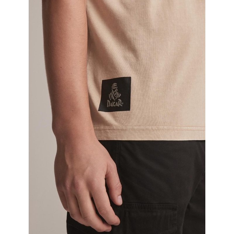 T-shirt DAKAR DKR Wash 02 μπεζ