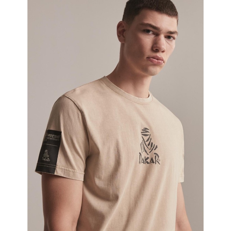 T-shirt DAKAR DKR Wash 02 μπεζ