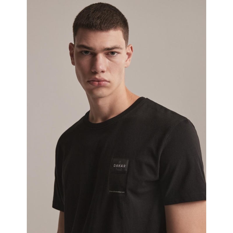 T-shirt DAKAR DKR Patch μαύρο