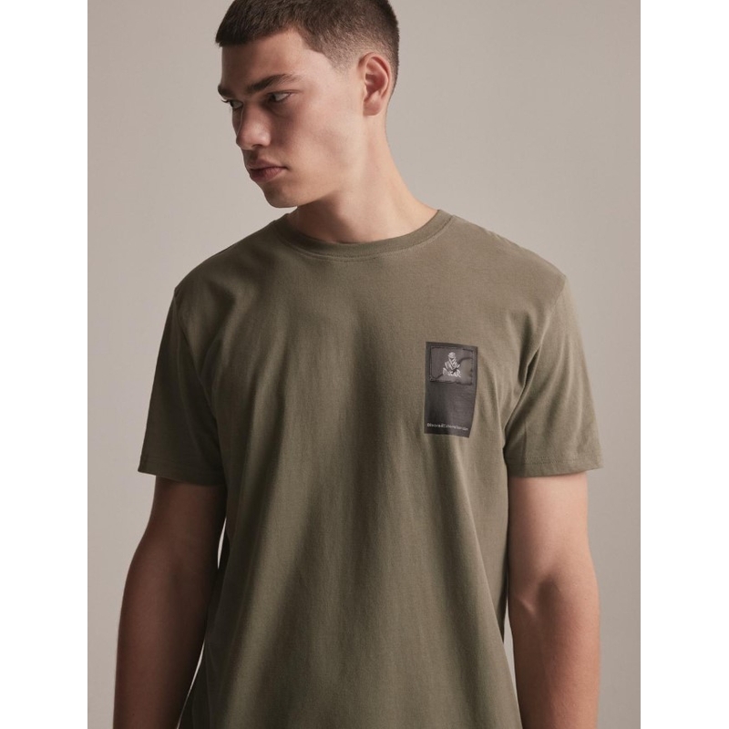 T-shirt DAKAR DKR Patch χακί