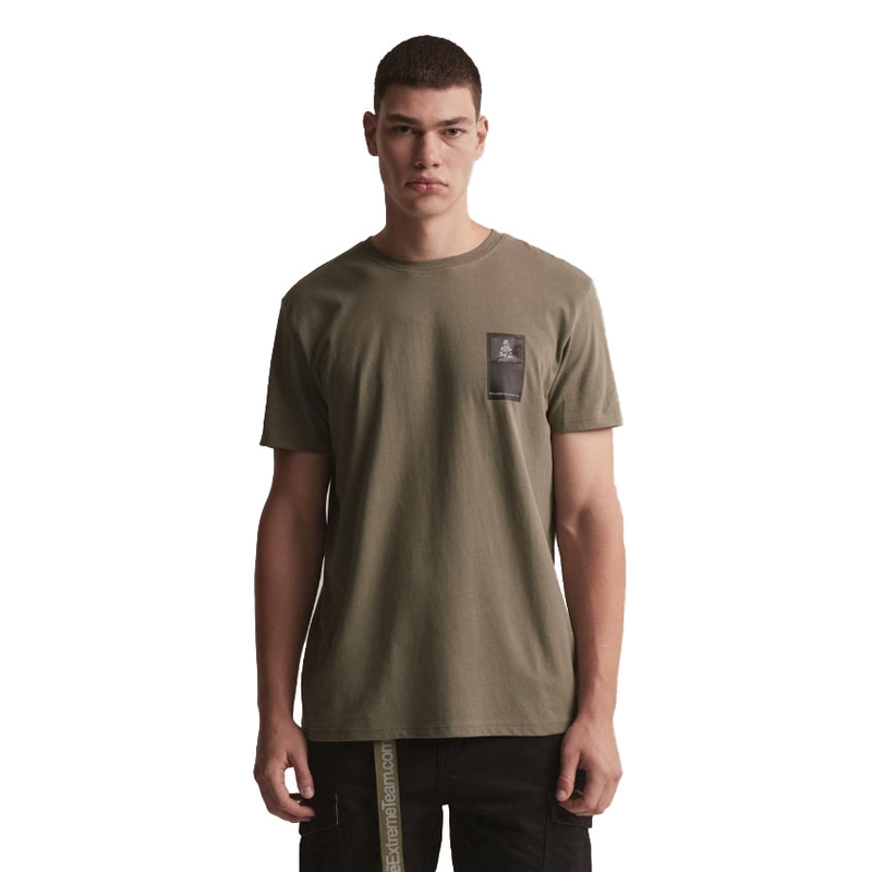 T-shirt DAKAR DKR Patch χακί