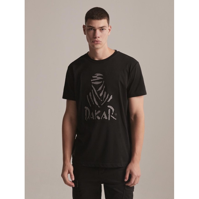 T-shirt DAKAR DKR Embo μαύρο προσφορά
