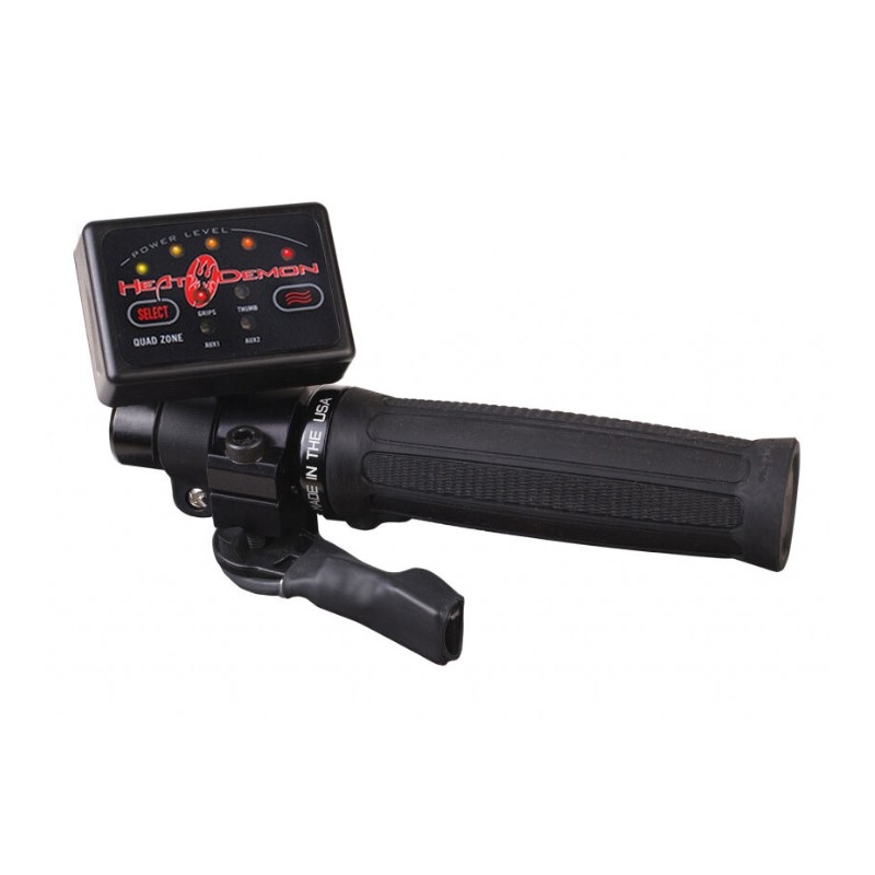 Θερμαινόμενες χειρολαβές SYMTEC ATV Clamp On Quad Zone μαύρο