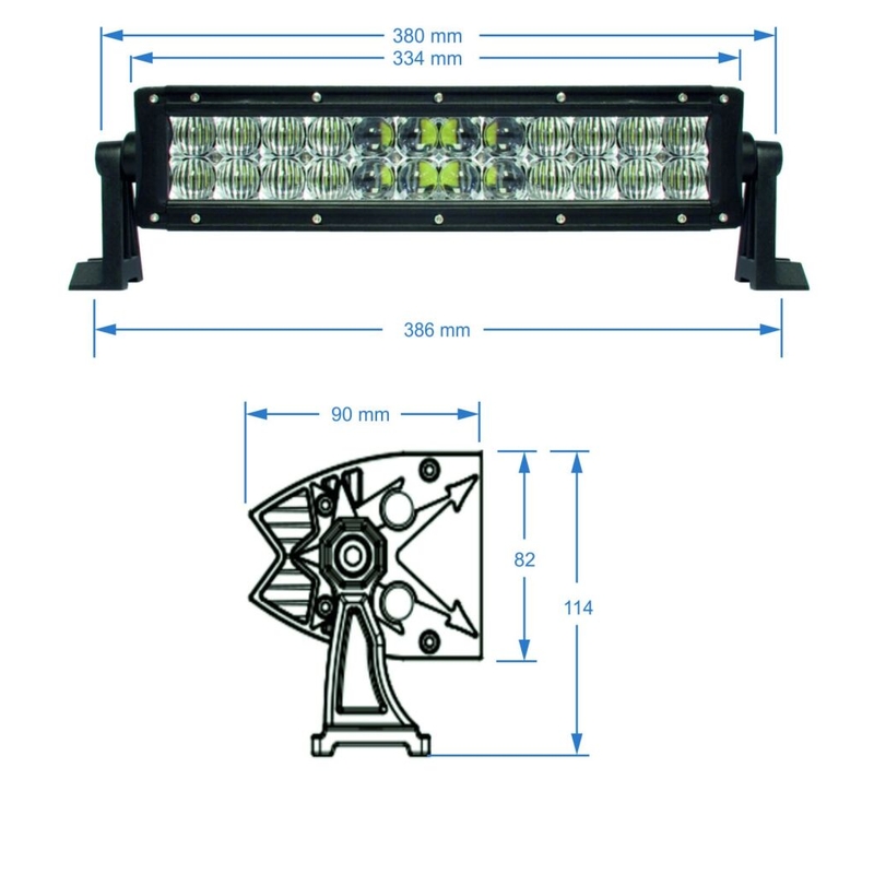 Ράμπα φωτός LED SHARK LED LIGHT BAR,5D,13.5",72W