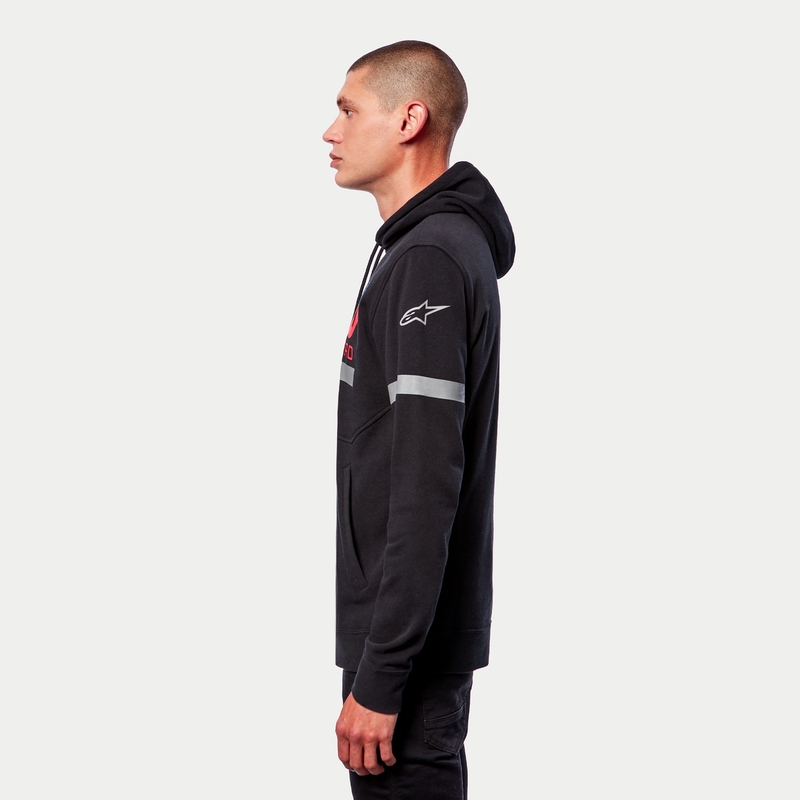 Alpinestars Club Hoodie μαύρο-κόκκινο-μπλε-γκρι
