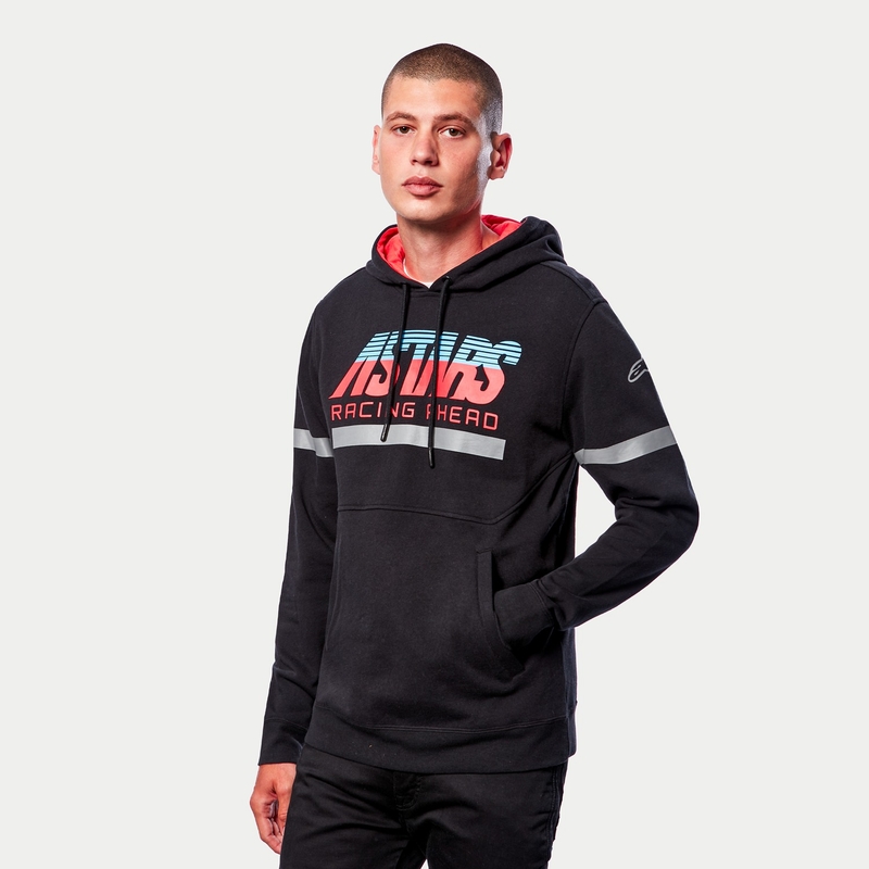 Alpinestars Club Hoodie μαύρο-κόκκινο-μπλε-γκρι