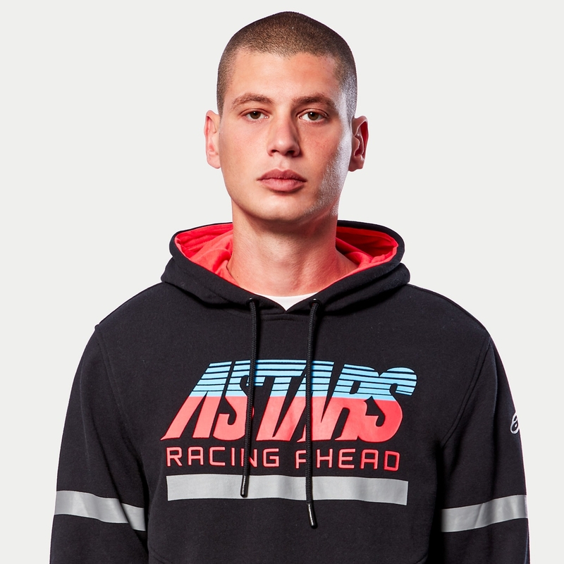 Alpinestars Club Hoodie μαύρο-κόκκινο-μπλε-γκρι